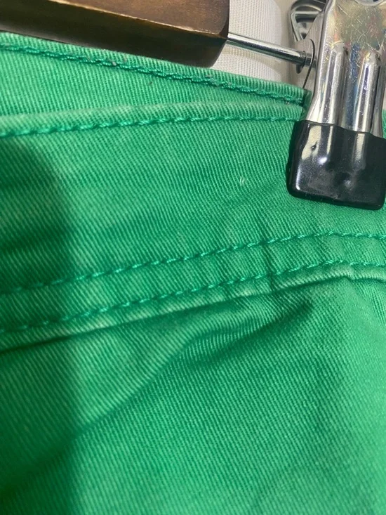 Calvin Klein Jeans Skinny Crop Pants Womens Size 6 Green Stretch Mid Rise Ankle - Picture 8 of 8